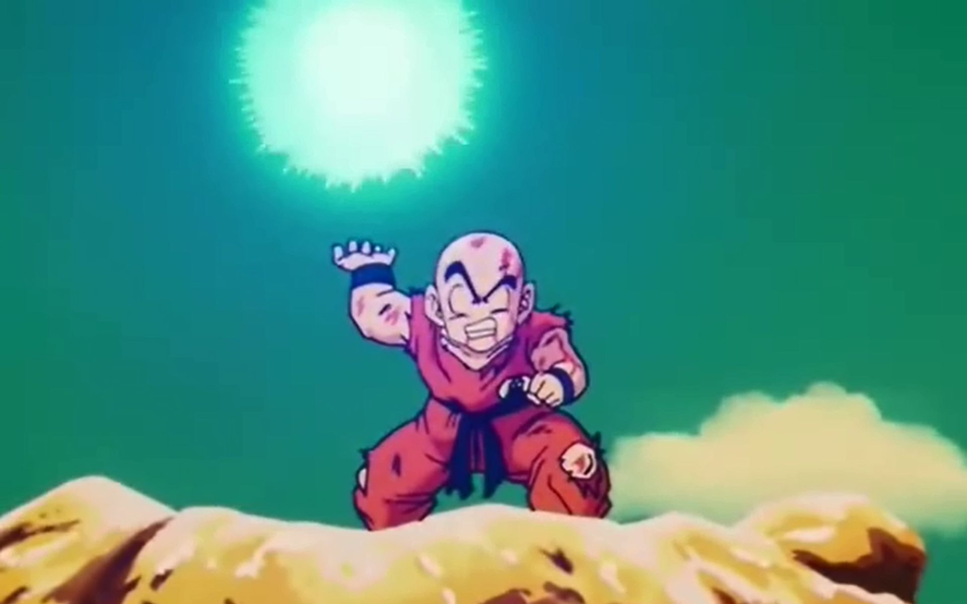 龙珠z:克林使出恐怖元气弹,贝吉塔遭到重创,险些当场殒命