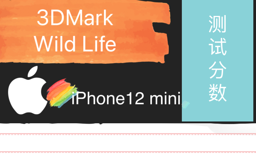 [图]iPhone12 mini日常3DMark Wild Life分数（开录屏）