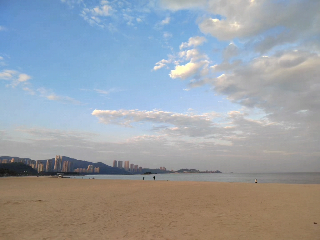 珠海海天公园玩沙啦!绝美的晚霞,海风吹吹吹