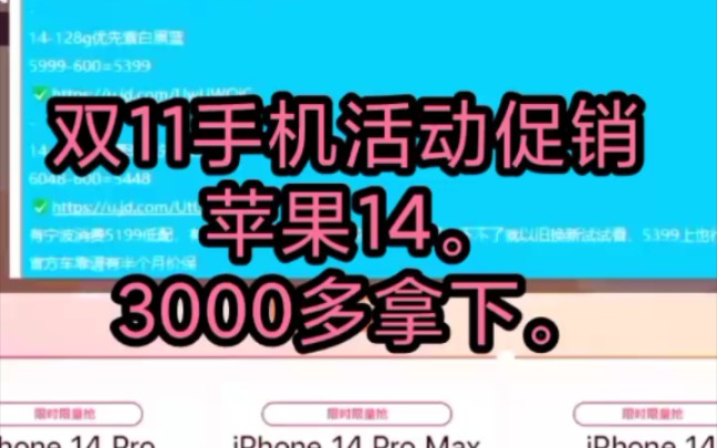 双11手机活动促销苹果143000多拿下,兄弟们冲冲冲.哔哩哔哩bilibili