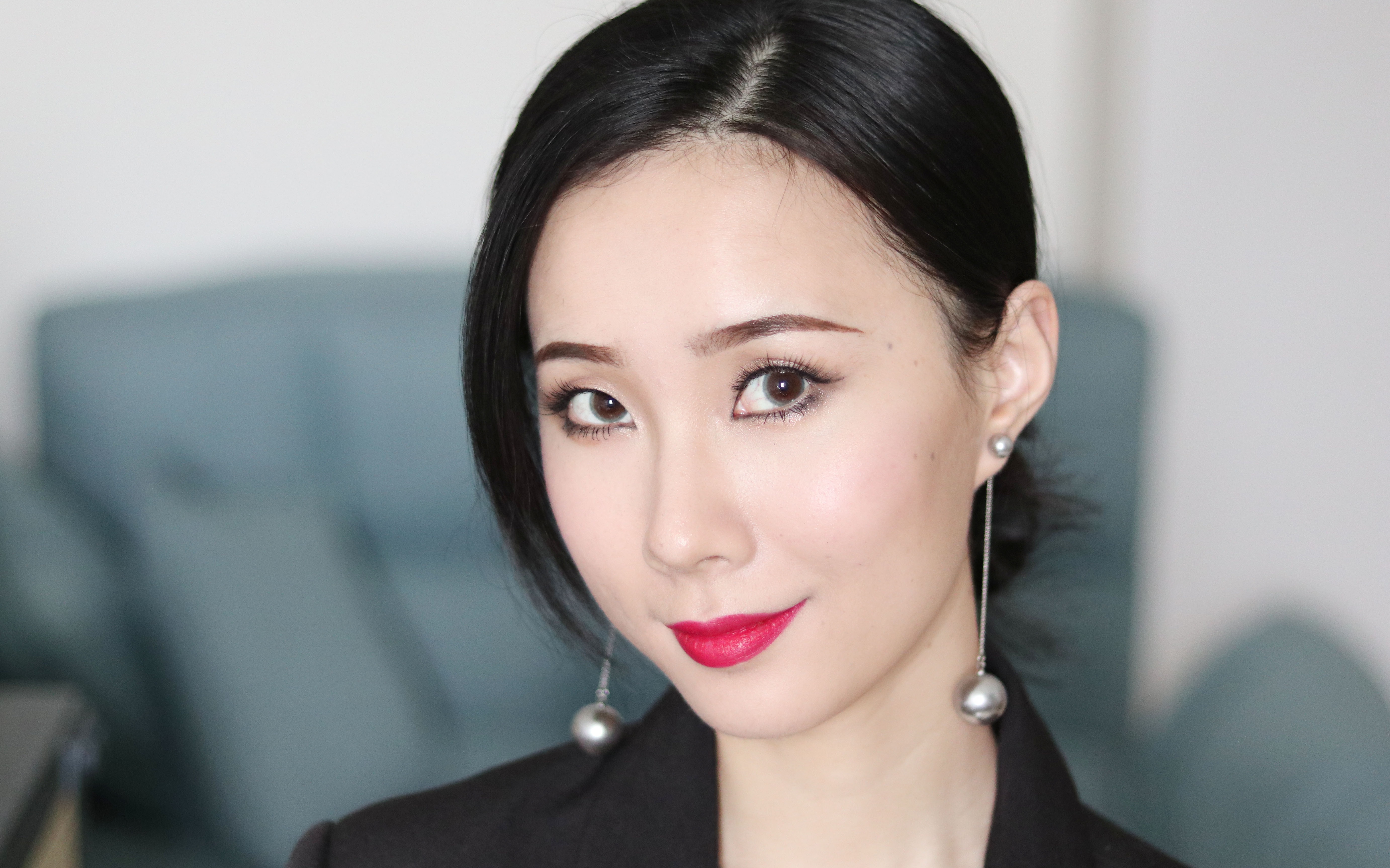 【27视频】单眼皮|年末派对红唇妆容