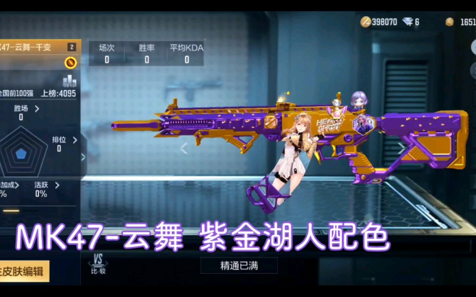 cfmmk47云舞紫金湖人配色献给还在喜欢cf和nba的老兵