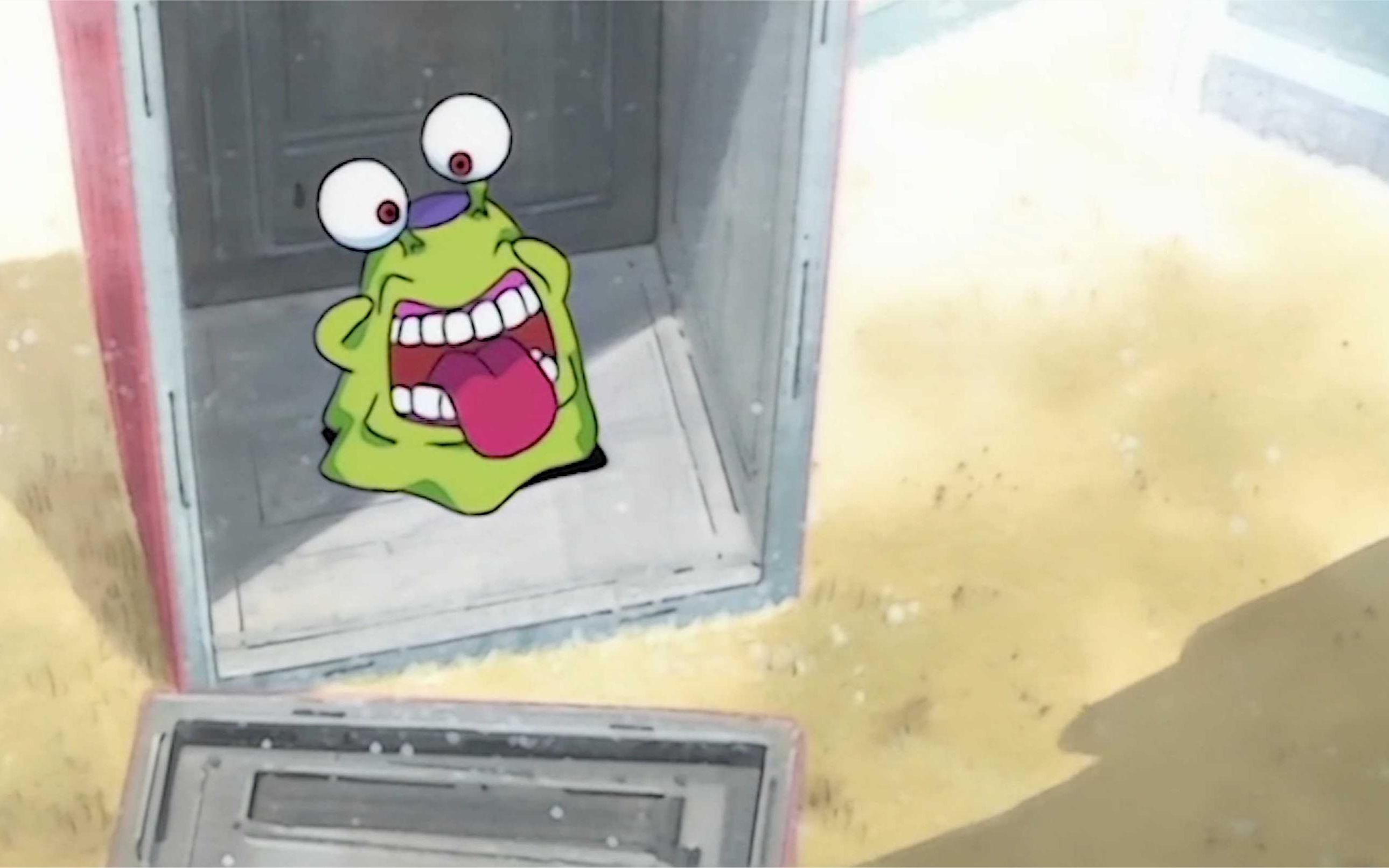 鼻涕兽是所有数码宝贝里最弱的存在,但只要见到它的人都得逃命