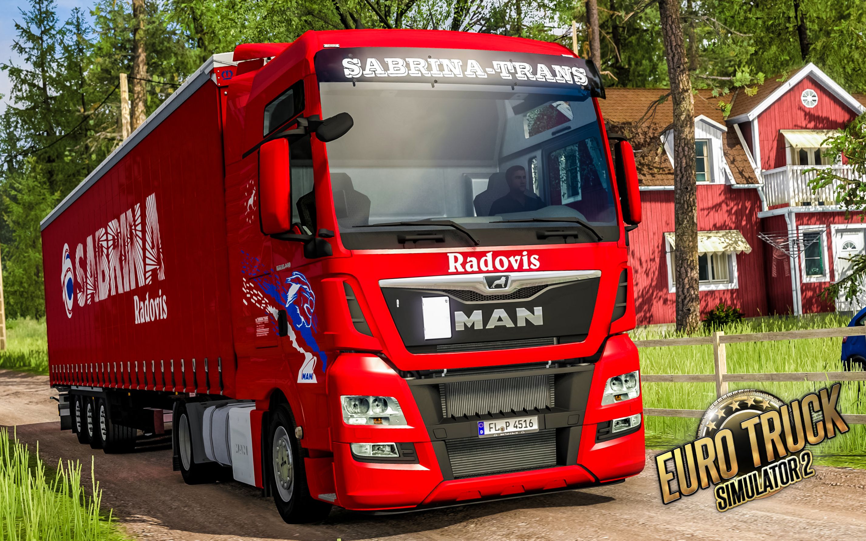 欧洲卡车模拟2 #352:北马其顿sabrina公司涂装 探访芬兰奥兰岛 | euro