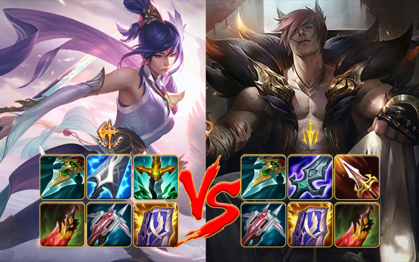 lol六神单挑剑姬vs腕豪听说你很会打女人