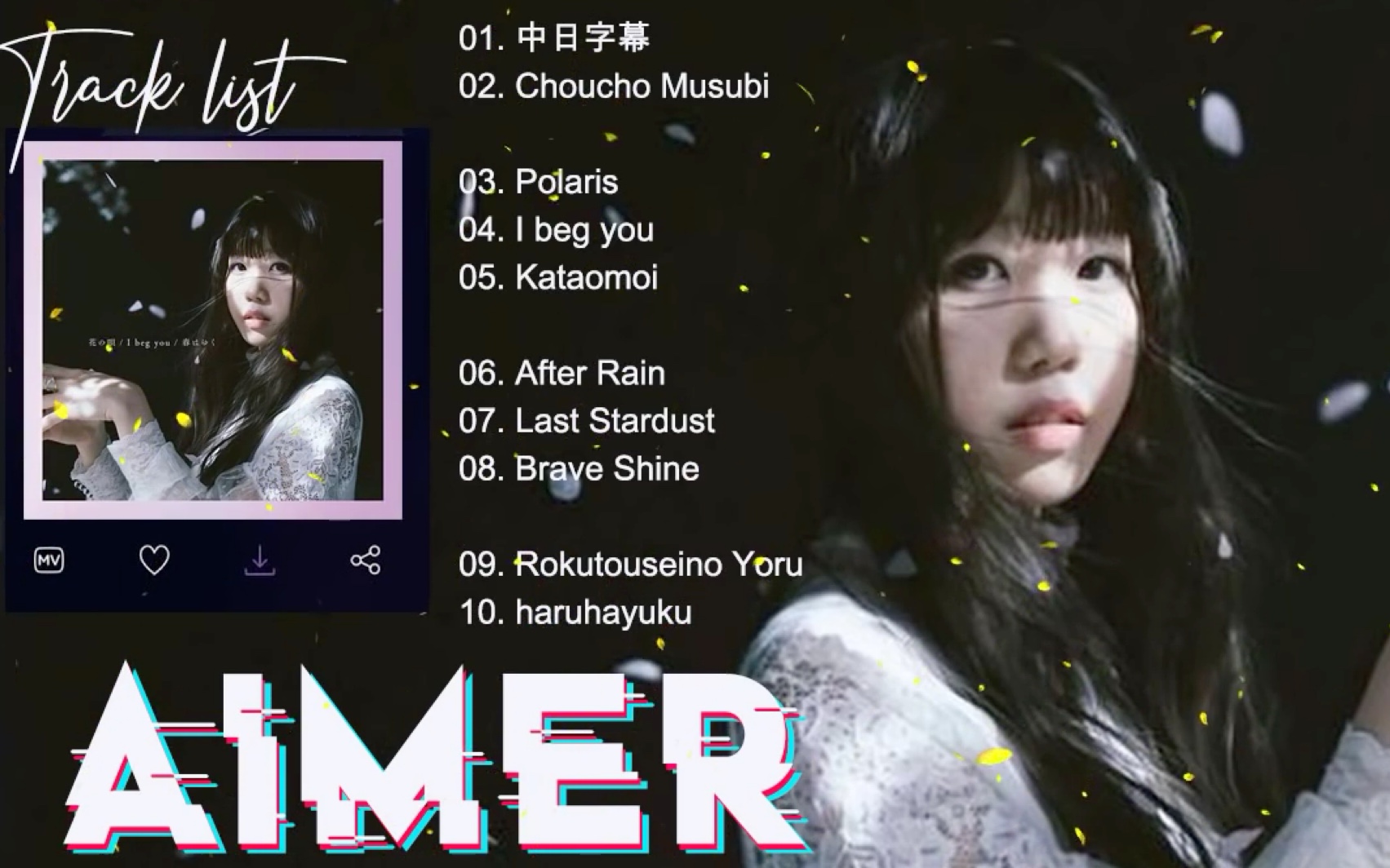 2021年度 推荐曲目 aimer