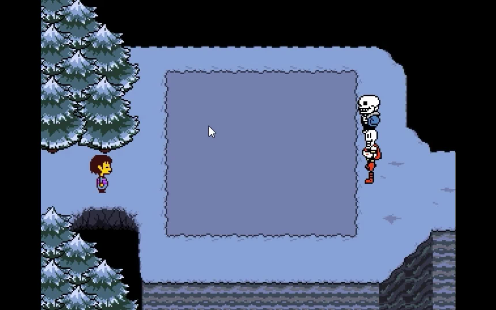 [undertale]和平线游戏实况:来到雪镇_传说之下_实况