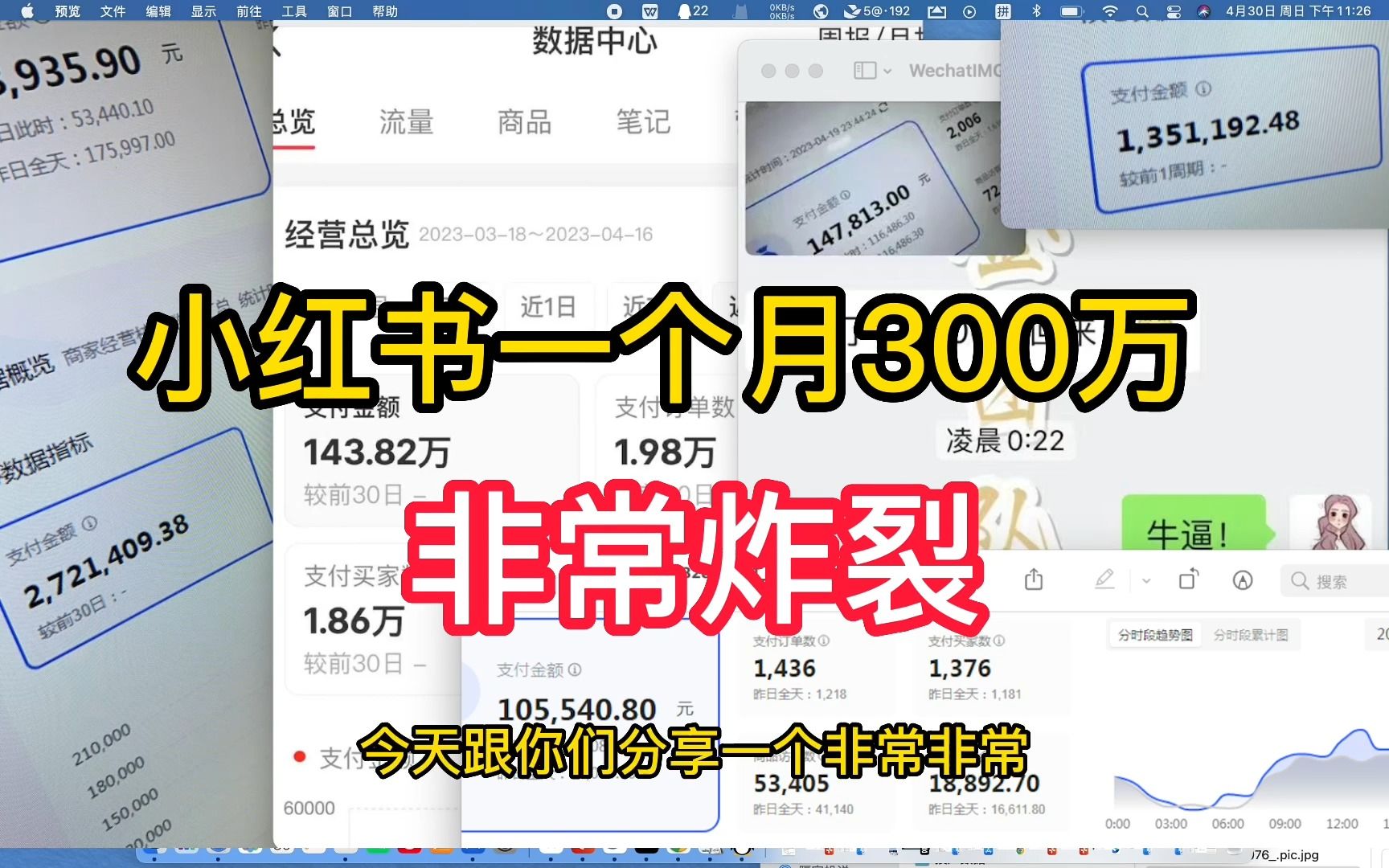 你见过小红书一个月300万吗!而且0直播0投流!哔哩哔哩bilibili