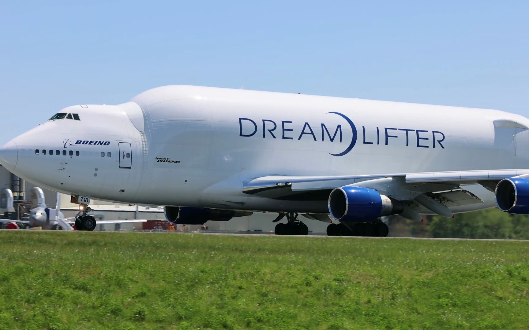 747 lcf dreamlifter n718ba|波音佩恩机场|4k