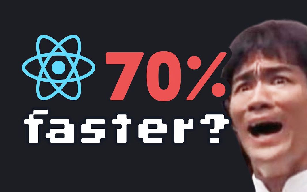 天才高中生让 React.js 提速「100万」倍❗️哔哩哔哩bilibili