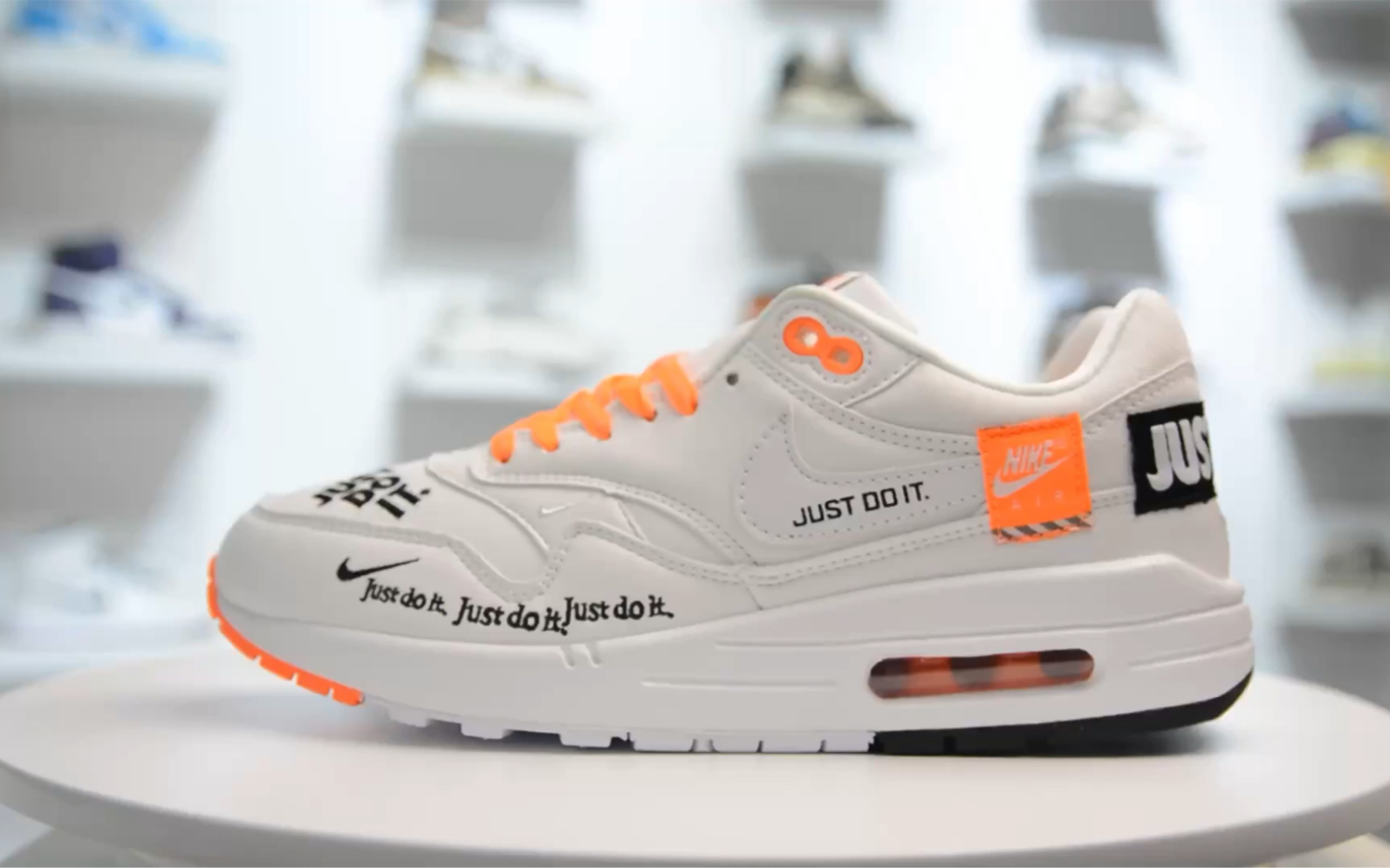 【独家实拍】nike air max 1 "just do it" 复古休闲跑步鞋 白色