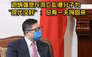 Descargar video: 邓炳强怒斥流亡乱港分子为“现代汉奸”：跑到外国“主子”地盘狐假虎威 总有一天拘回来！