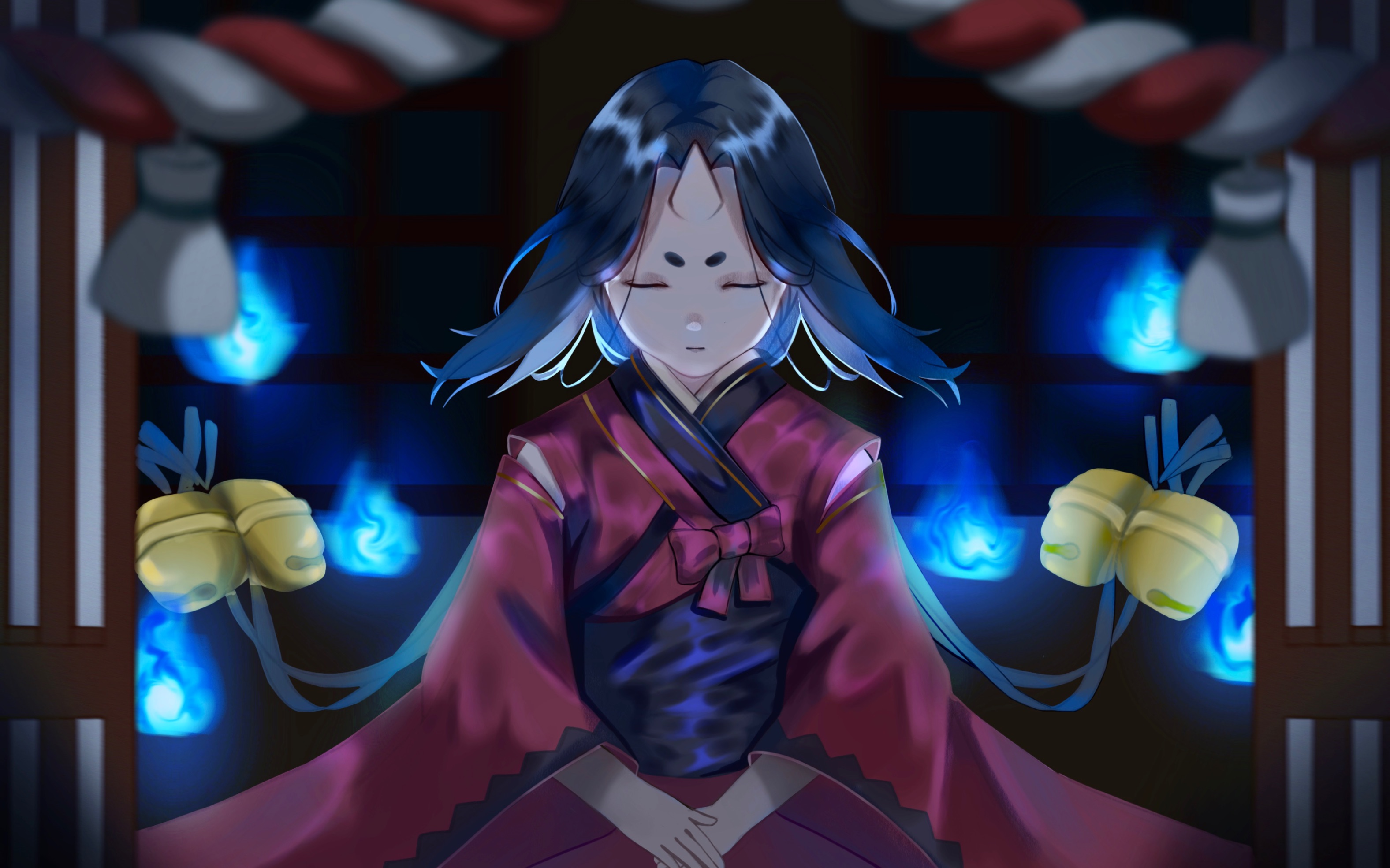 绘画过程座敷童子_哔哩哔哩 (゜-゜)つロ 干杯~-bilibili