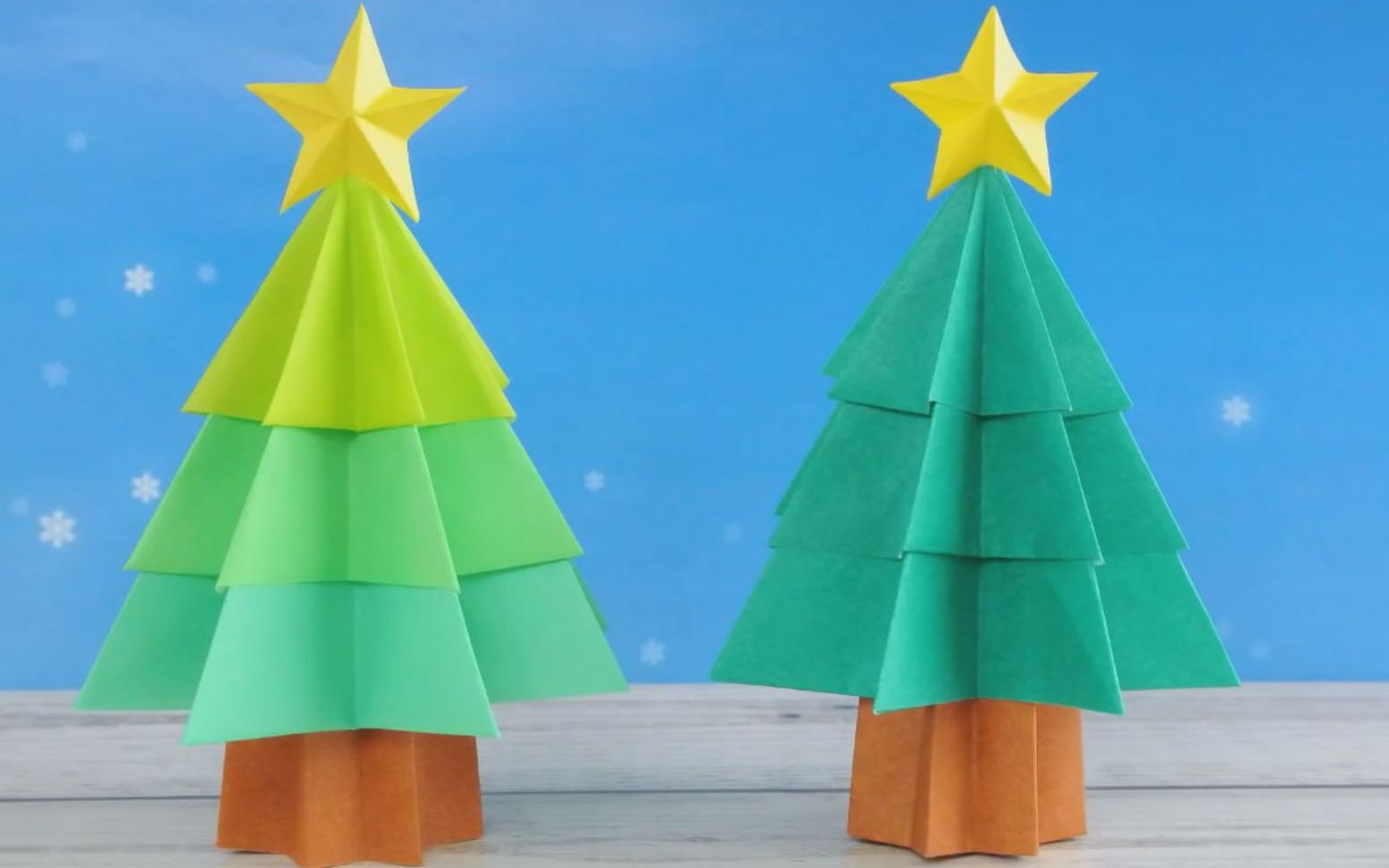 彩色卡纸制作圣诞树