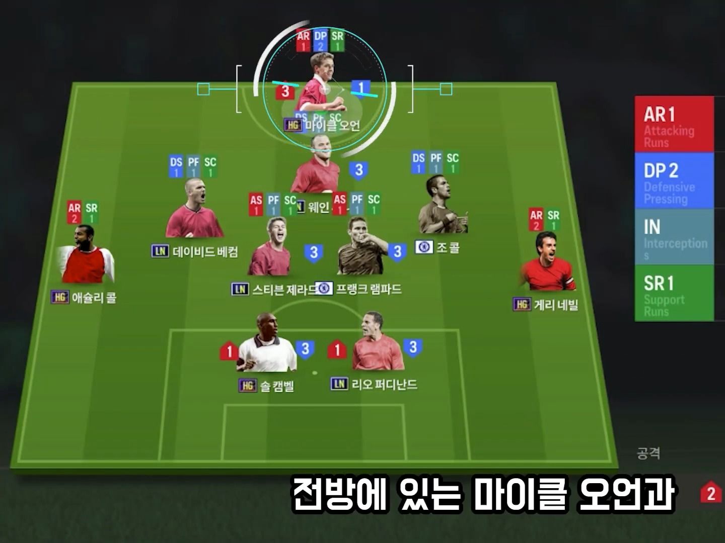 fc online 2006年英格兰银河战舰阵容,4231变体远射打法,战术在最后