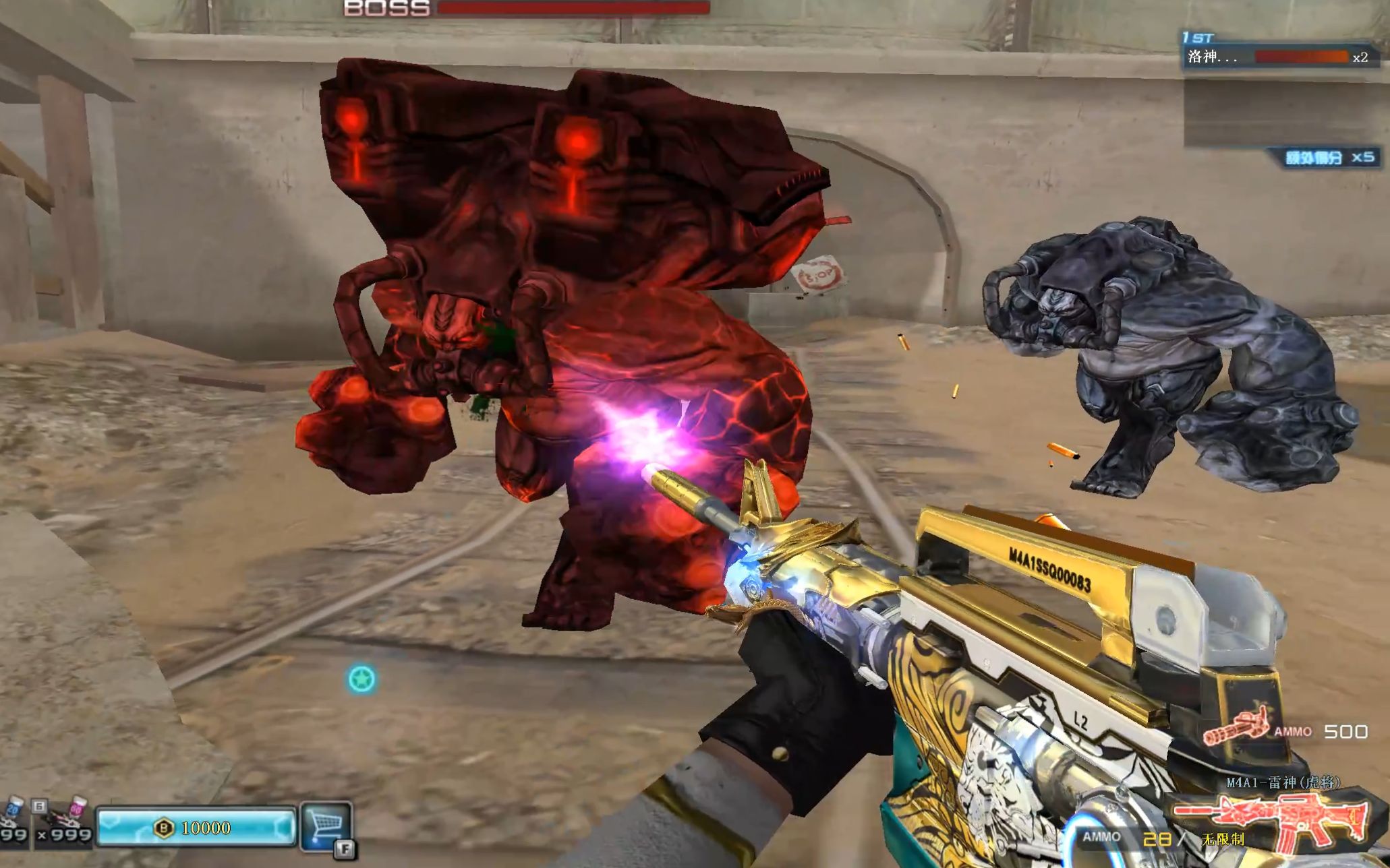 雷神虎将5把黑骑士单刷新巨人城