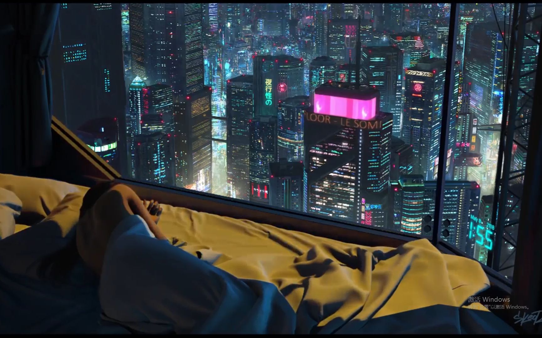 【蒸汽波&赛博朋克】夜晚,霓虹灯,复古未来,准备好进入极致迷幻世界了