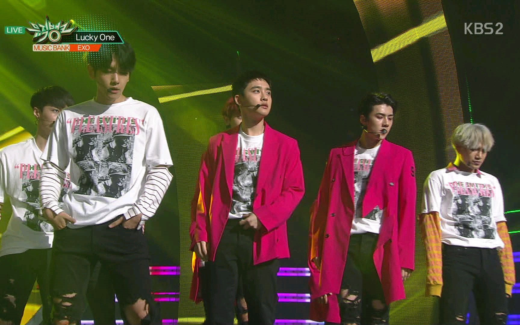 【exo】lucky one和monster打歌舞台(超清)