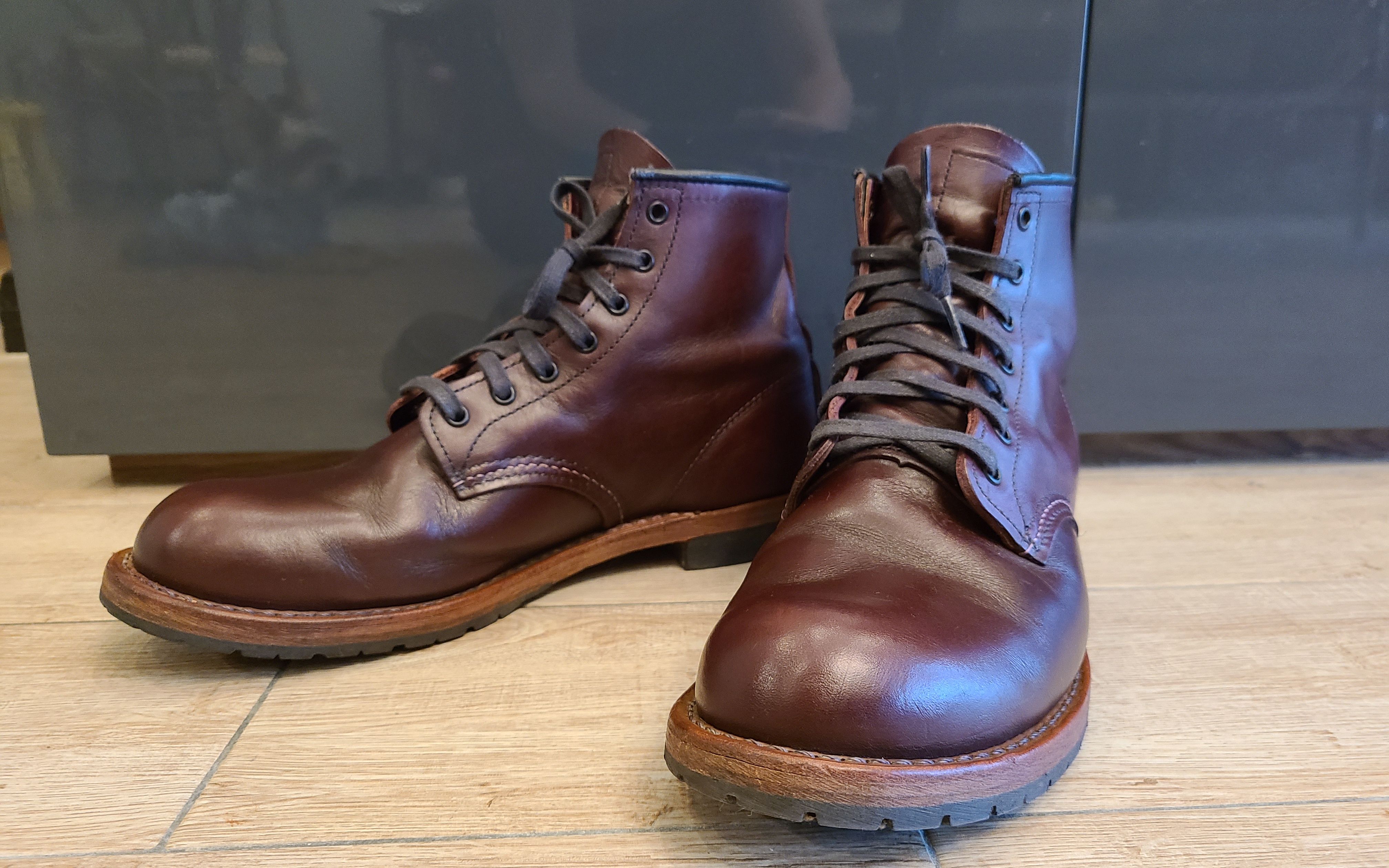 擦皮鞋皮靴护理之红翼9011saphir黑金系列附穿着体验