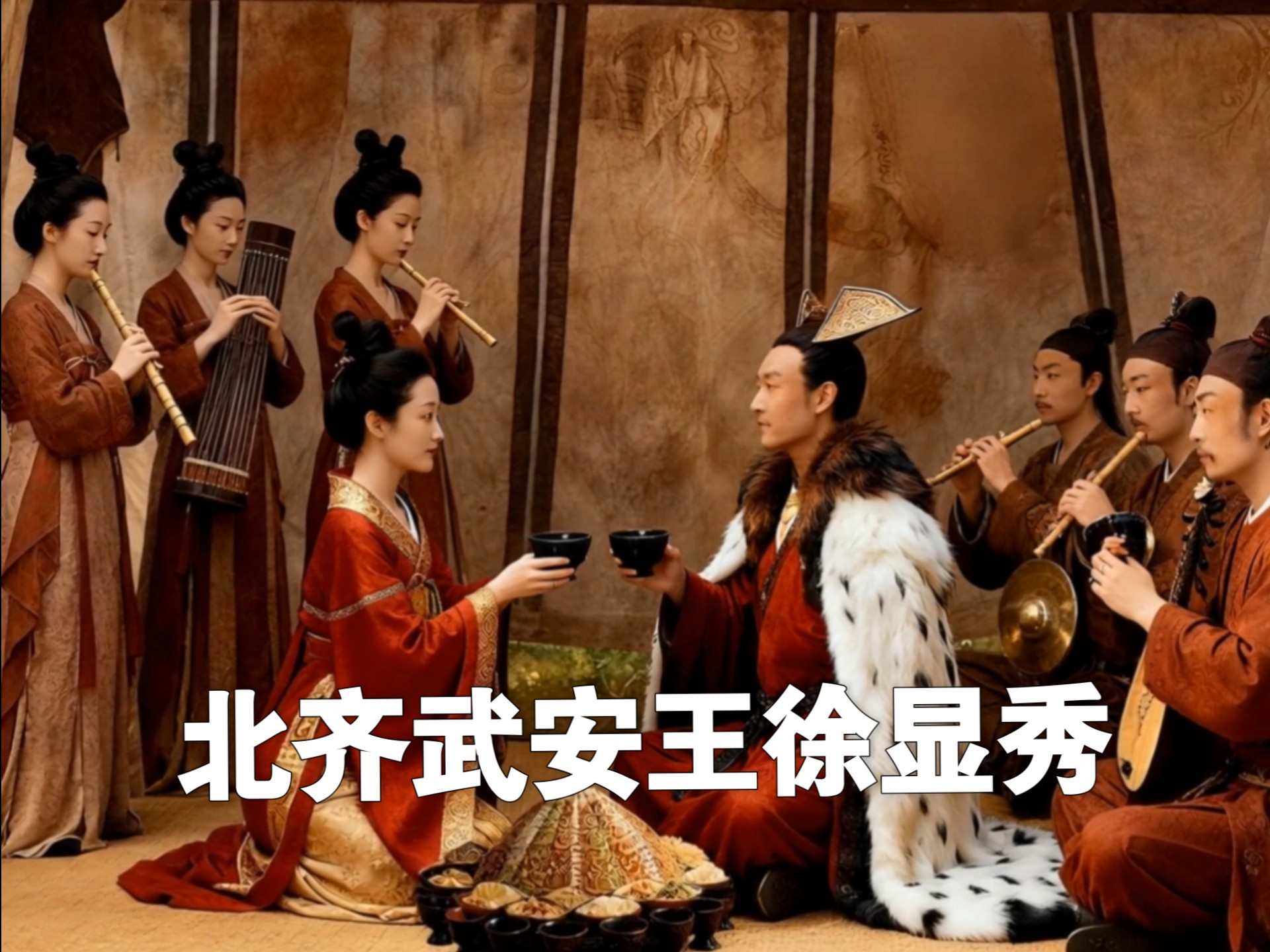 北齐宴饮壁画复原（徐显秀墓）