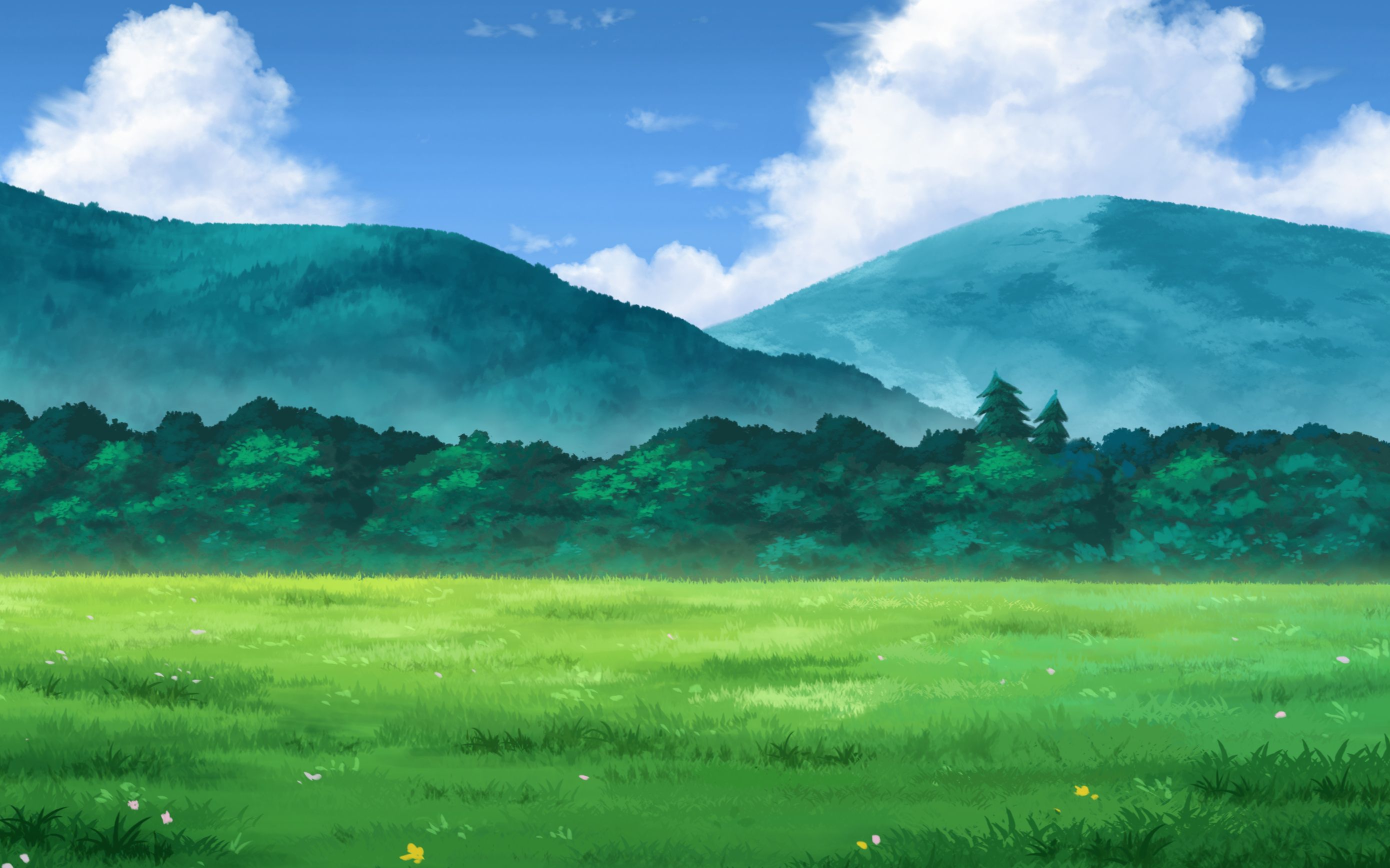 日系场景教学-山林草