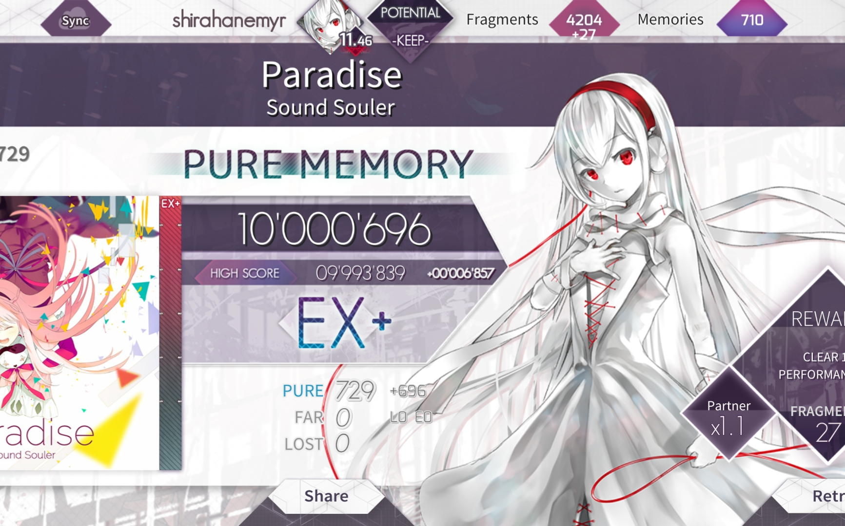 【arcaea】paradise pm-33 手元_哔哩哔哩 (゜-゜)つロ 干杯~-bili