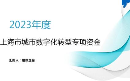 2023年度上海城市数字化转型发展专项资金哔哩哔哩bilibili