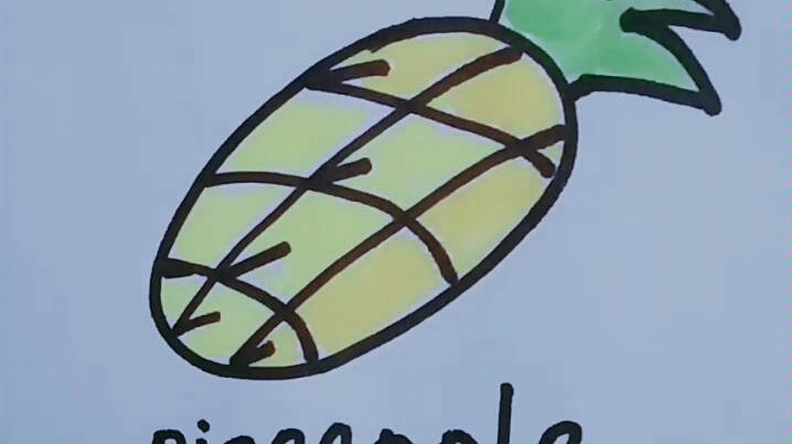 菠萝的英文怎么写图片