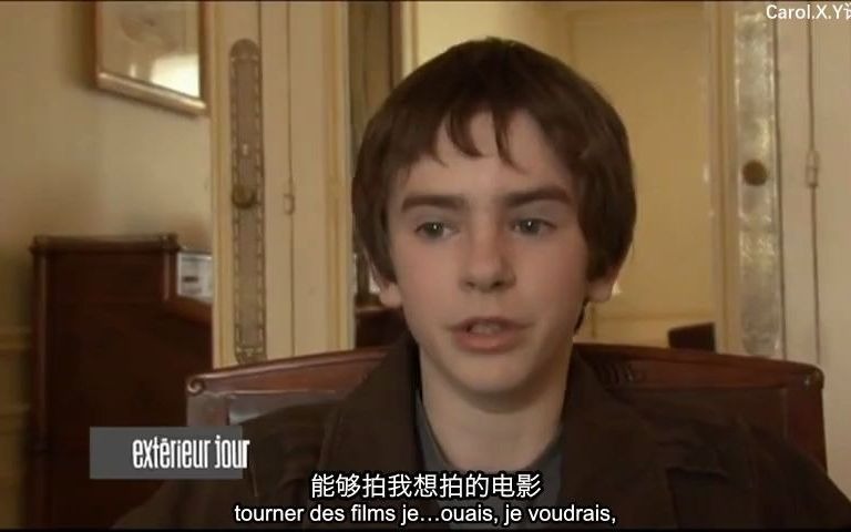 [图]【中法字幕】海默2009年出演《August Rush》时期的采访，主持人都说他谦虚呢！