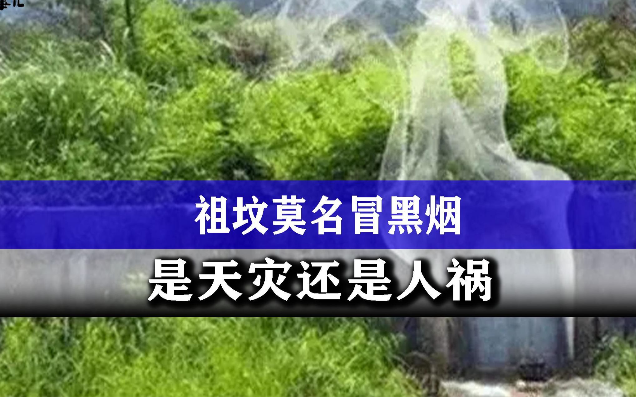 老汉家祖坟无故冒青烟,到底是天灾还是人祸,专家看了都头皮发麻