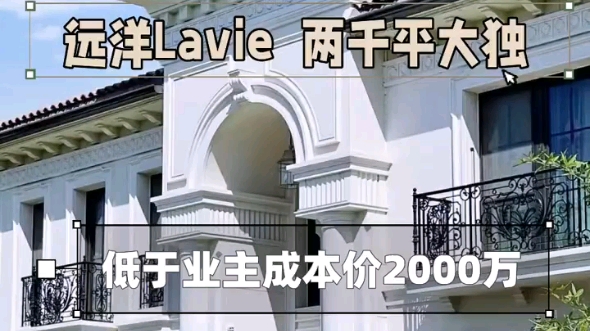 远洋lavie,低于业主成本价2000万!哔哩哔哩bilibili