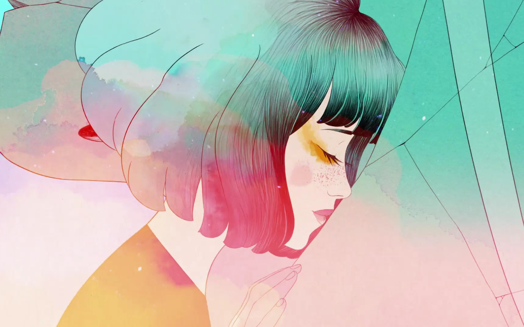 [图]独立游戏《GRIS》最后的动画演出