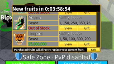 ROBLOX lox Fruit  商店又刷豹子拉(2023.1.10 00:00-04:00)_网络游戏热门视频