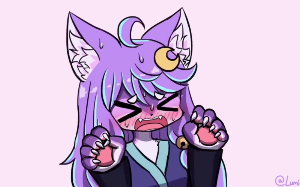 作者@lumineko,毛茸茸的福瑞,跳悲伤猫猫舞,视频