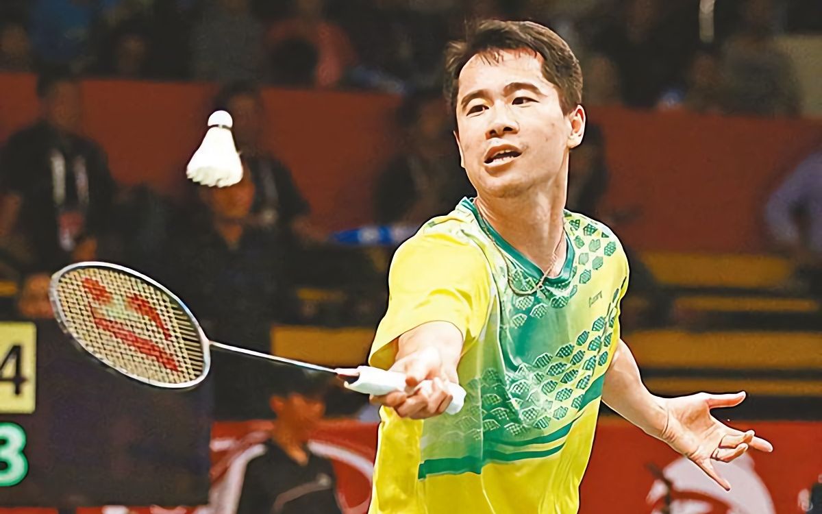 羽毛球低视角60帧2015丹麦公开赛李宗伟vs魏楠