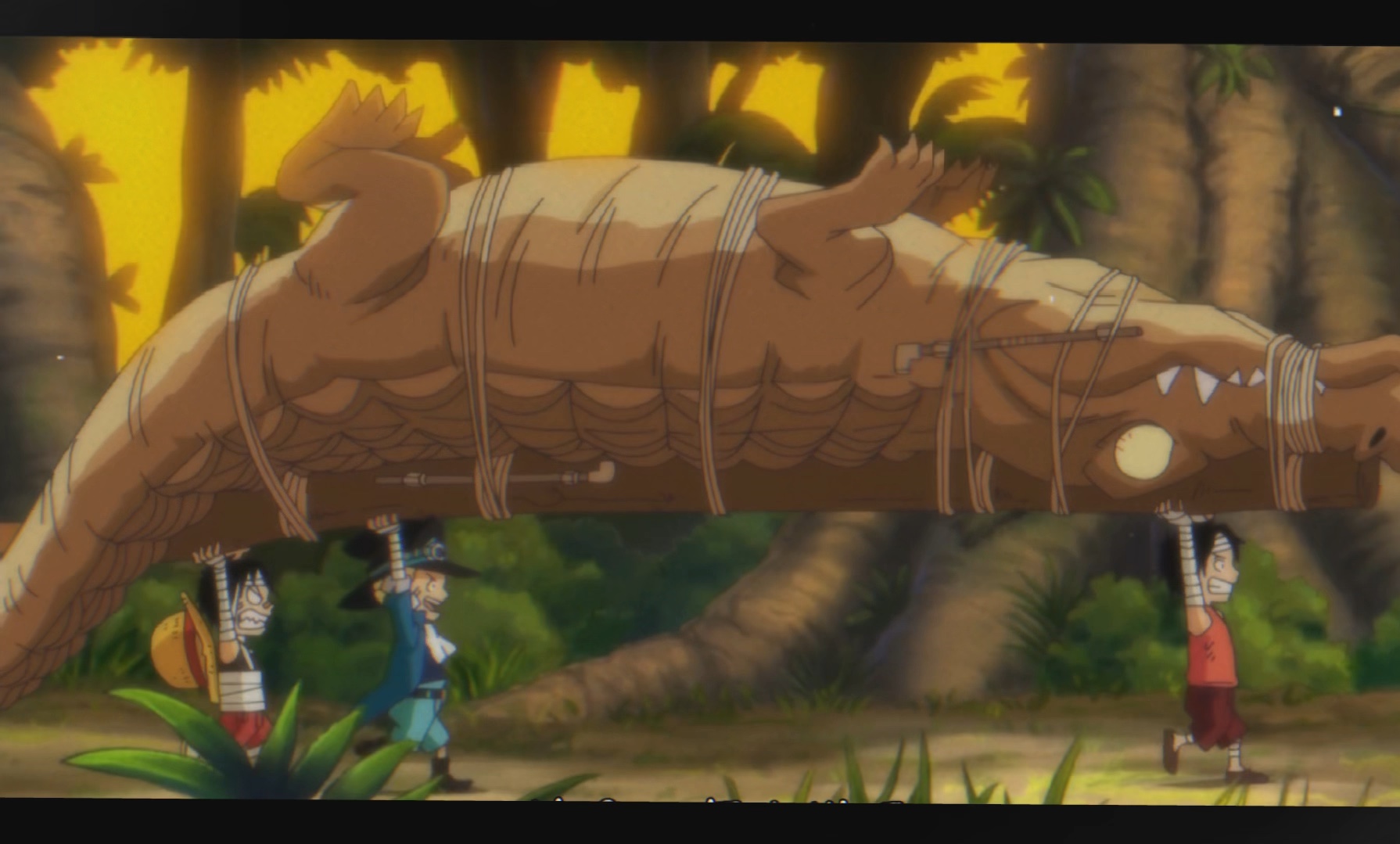 "未来海贼王差点被鳄鱼吞掉"