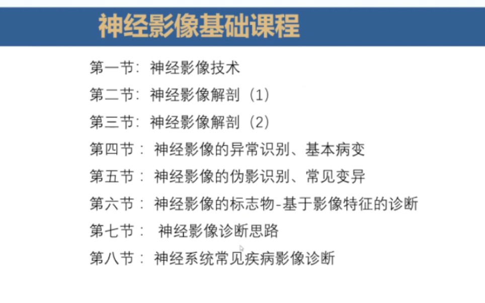 [图]神经影像基础系列课程（8讲）