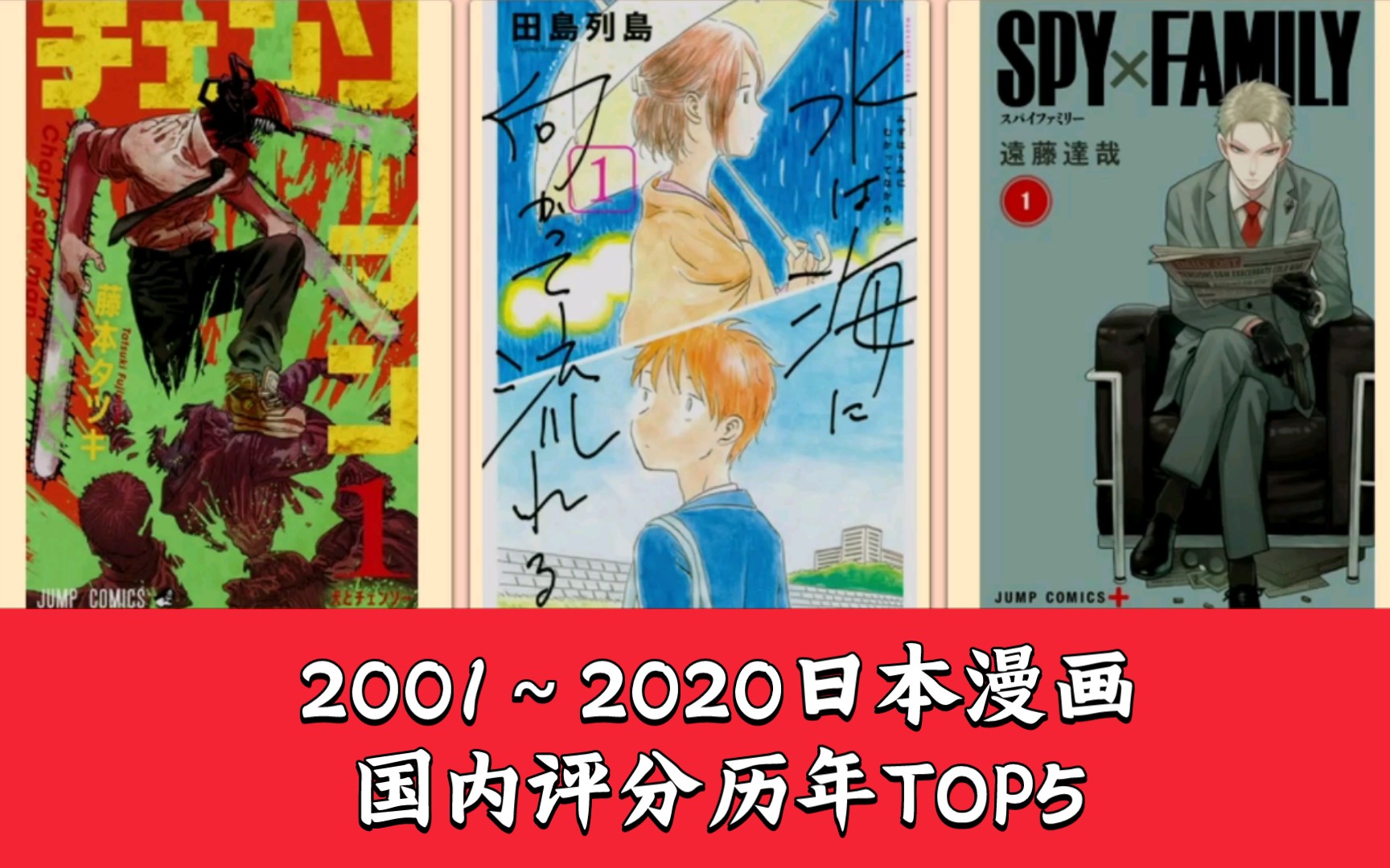 【漫画盘点】2001~2020一般向日本漫画国内评分历年TOP5(bangumi榜单)哔哩哔哩bilibili