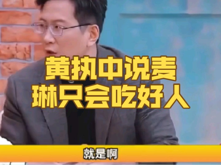 黄执中说麦琳只会吃好人