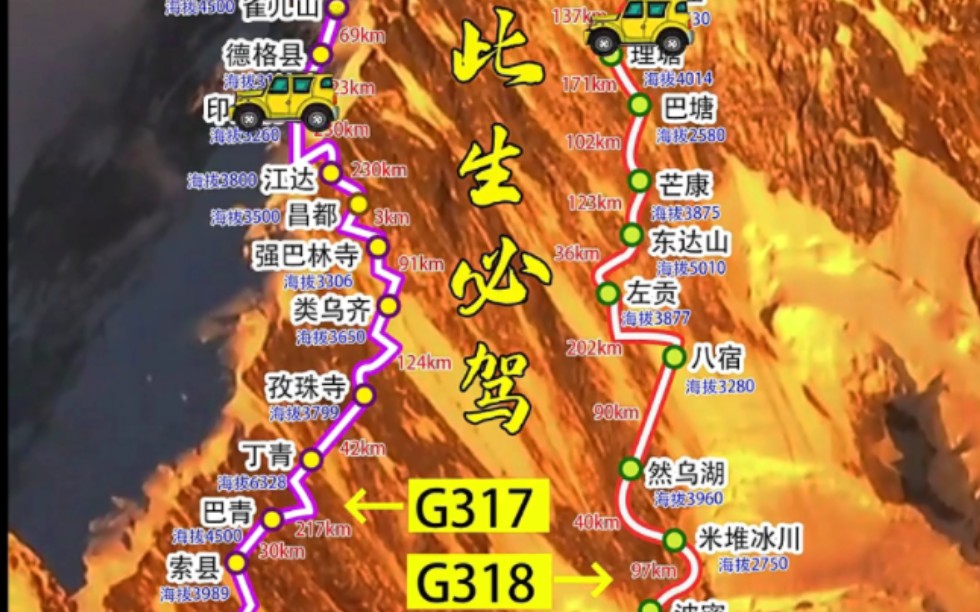自驾进藏317,318
