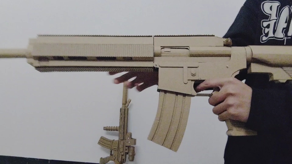 手工制作hk416突击步枪模型