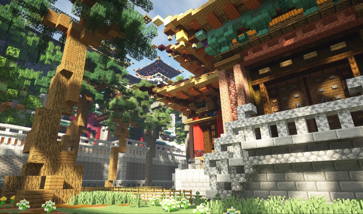 【 minecraft建筑 | 浪潮 】浪花.20 树树树树树