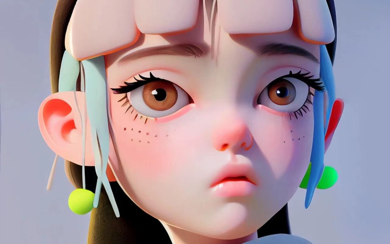 3d头像雕刻手把手教学 零基础速学建模思路技巧 脸部 五官雕刻头发