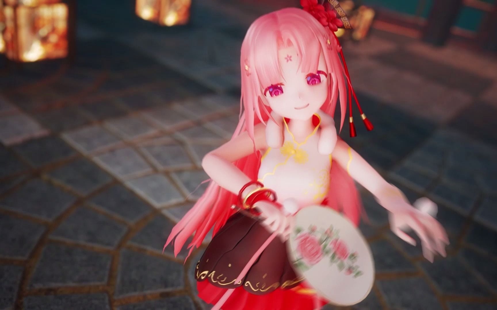 扇宝千里邀月mmd翻唱