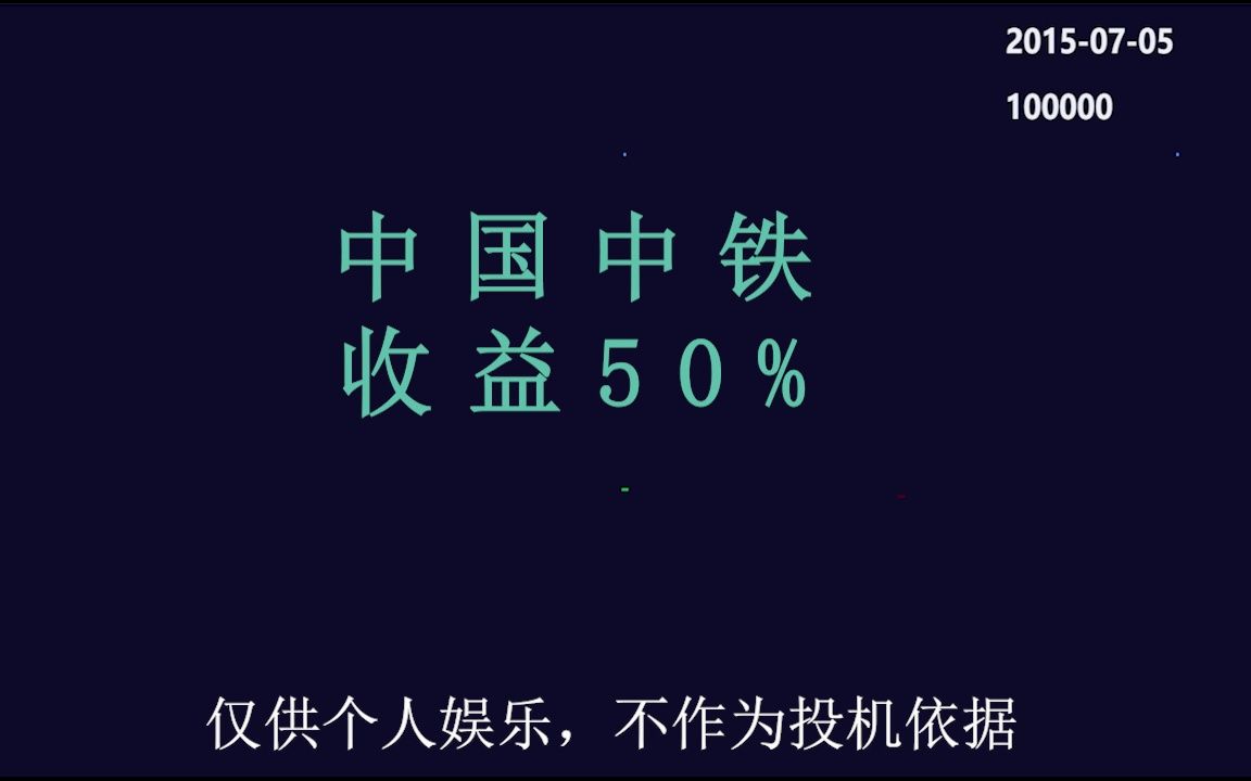 中国中铁10万元7元以下0.2元一格,收益50%哔哩哔哩bilibili