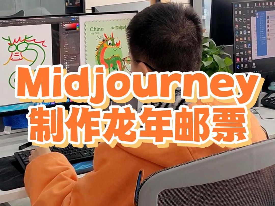 Midjourney如何制作龙年邮票?哔哩哔哩bilibili