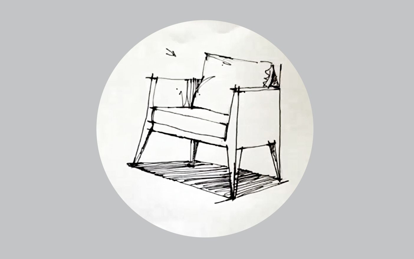 环艺室内单体沙发线稿练习,一看就会,新手小白看过来