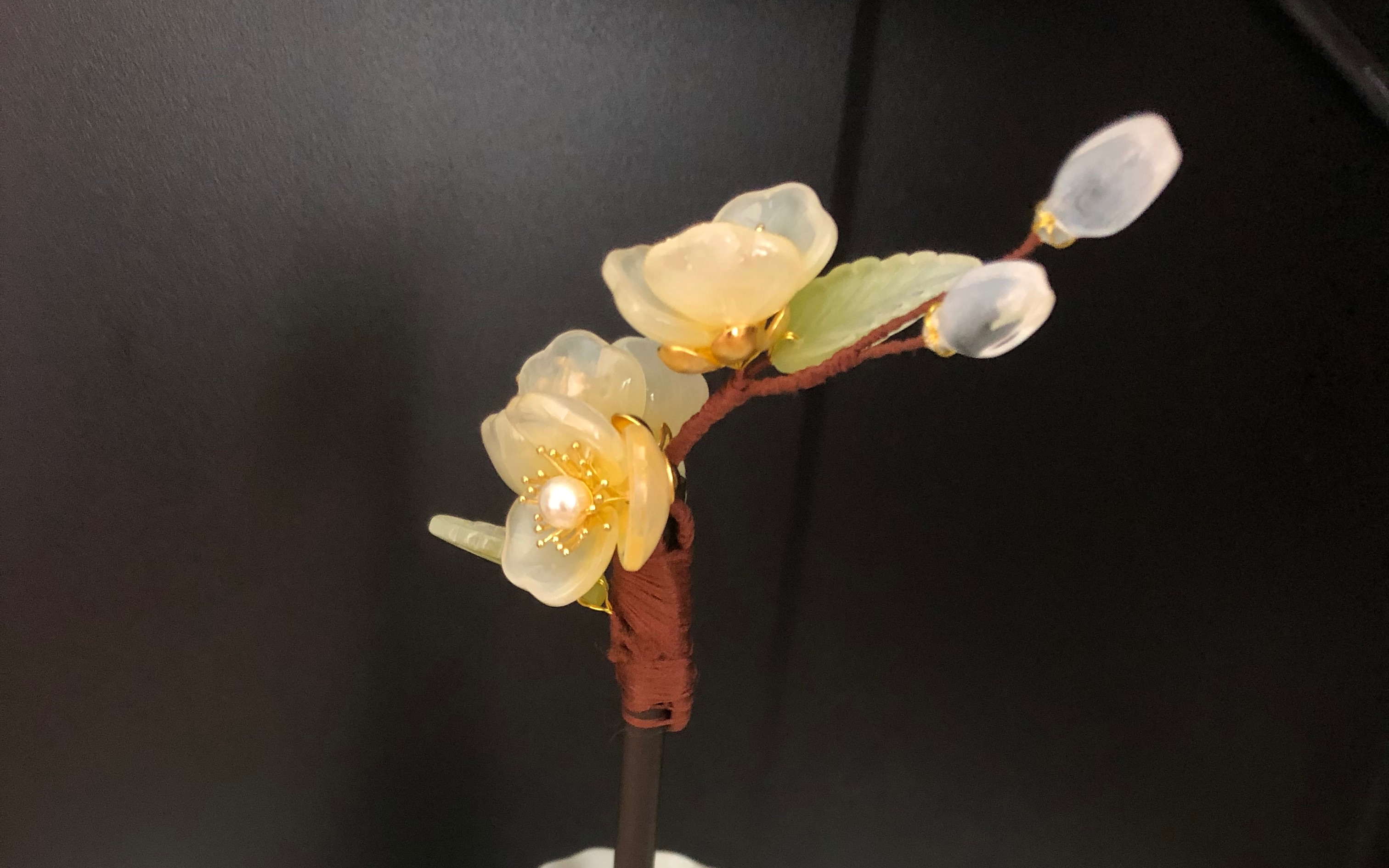 【出簪】梨花木簪.