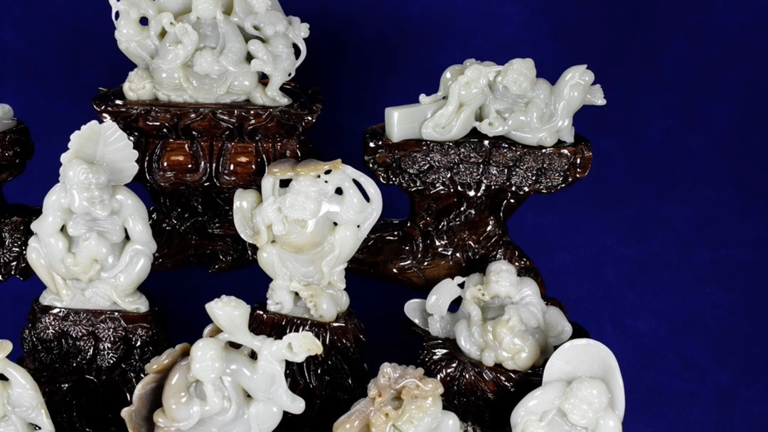 古玉老玉和田玉 十八罗汉