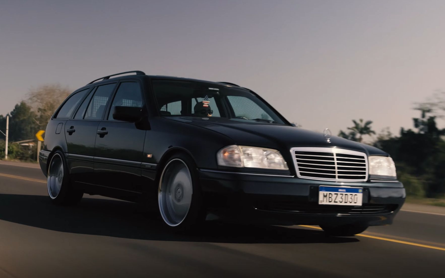 奔驰 w202 s202 c级 c230旅行车 大饼轮毂姿态党 wagon estate 瓦罐